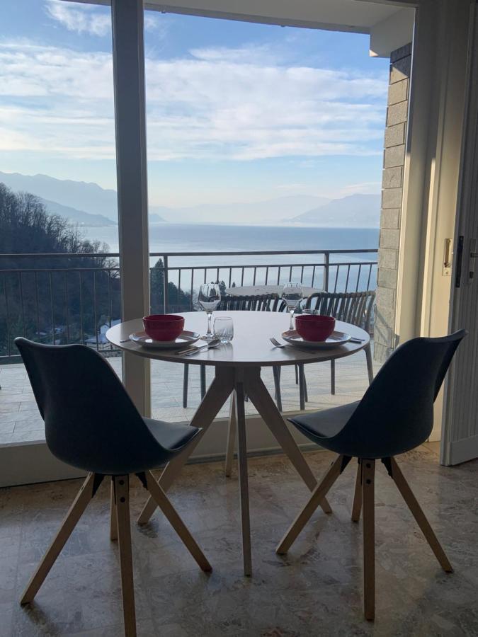 Casa Colmegna Mit Traumhaften See- Und Bergblick Luino Exterior foto